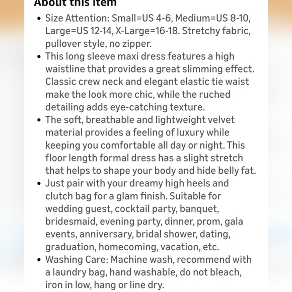 Chic Long Sleeve Velvet Dress in Cream - Picture 15 of 16